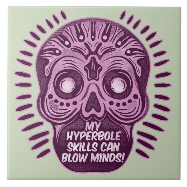 Hyperbole Funny ENGLISH LANGUAGE Kakelplatta (Framsidan)