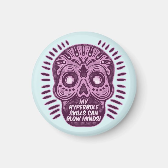 Hyperbole Funny ENGLISH LANGUAGE Magnet (Framsidan)