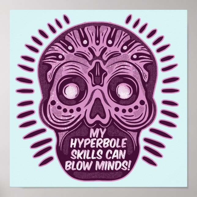 Hyperbole Funny ENGLISH LANGUAGE Poster (Framsidan)