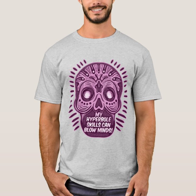 Hyperbole Funny ENGLISH LANGUAGE T Shirt (Framsida)
