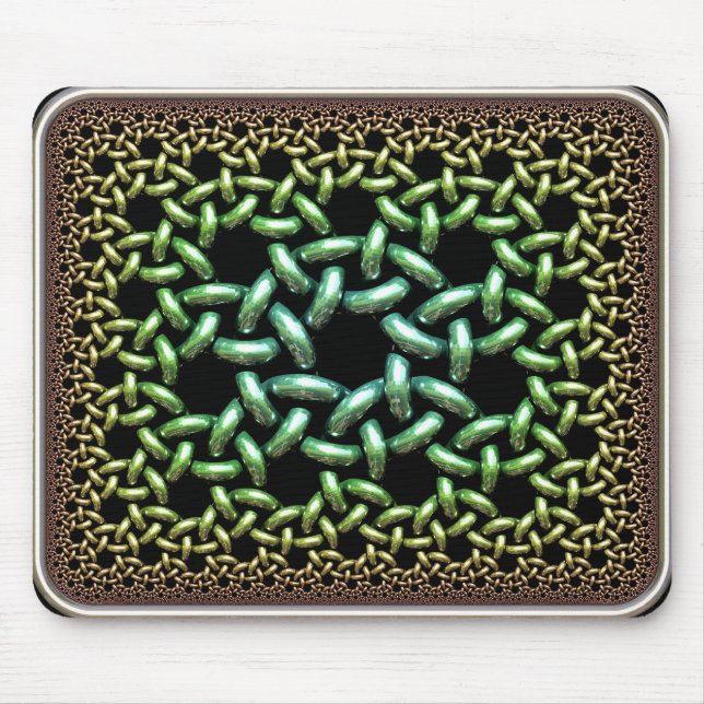 Hyperbolic anknöt ringar musmatta (Framsidan)