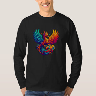 Hyperflammor av Majestätisk Fågel Fenix T Shirt