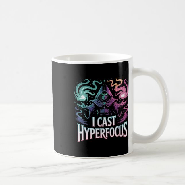 Hyperfocus Magic Spell Gamer Artwork Autism Mage M Kaffemugg (Höger)