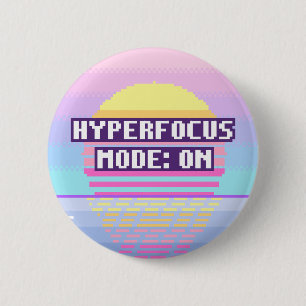 Hyperfokusläge: På Neurodivergent Pixel-knapp Knapp