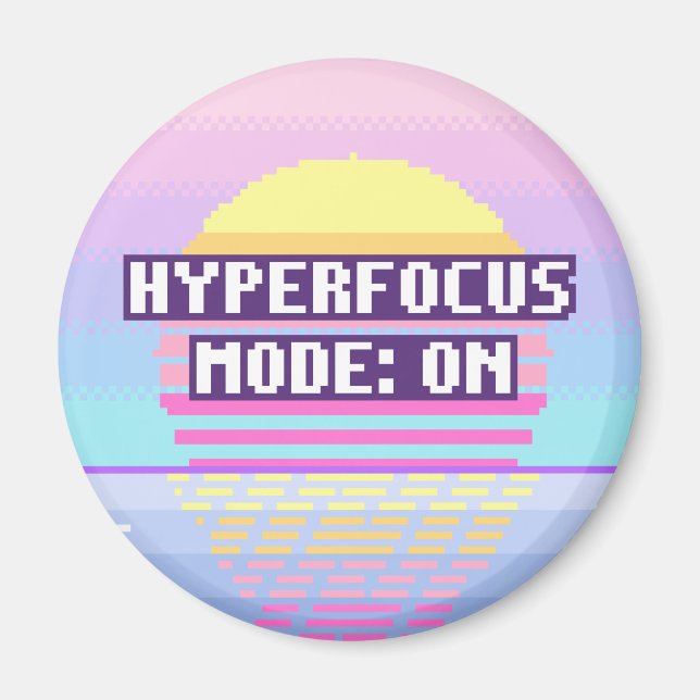 Hyperfokusläge: På Neurodivergent Pixelmagnet Magnet (Framsidan)