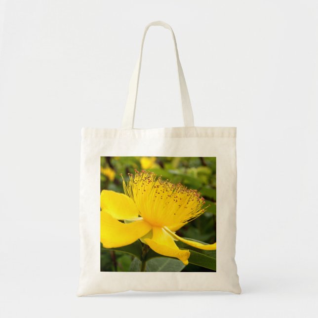 Hypericum Calcyinum Tote Bag Tygkasse (Framsidan)