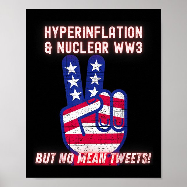 Hyperinflation och Krig WW3, men inget Elak Twe Poster (Framsidan)
