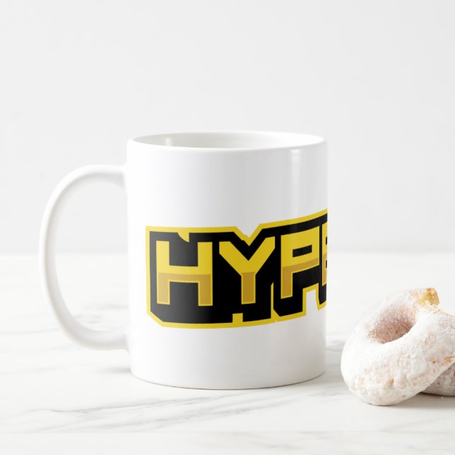 HYPERION, le café des héros! Kaffemugg (Med munk)