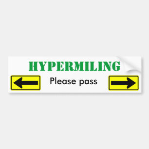 Hypermiling behar passerar - skräddarsy bildekal