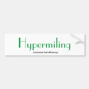 Hypermiling Bildekal