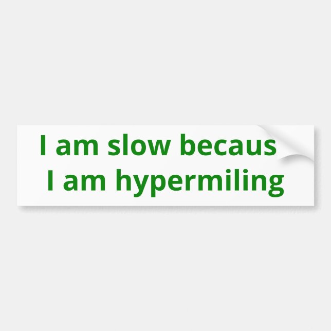 hypermiling bildekal (Framsidan)