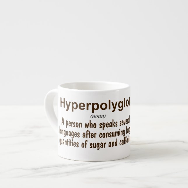 Hyperpolyglot definition espressomugg (Framsida vänster)