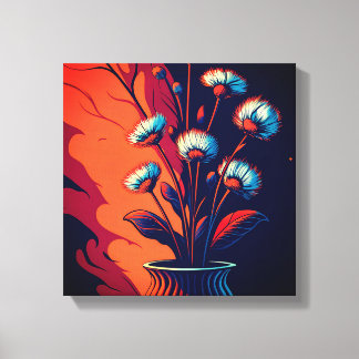 hyperrealistisk blommigt canvastryck