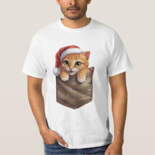 Hyperrealistiska anime Kitten i Pocket T-Shirt