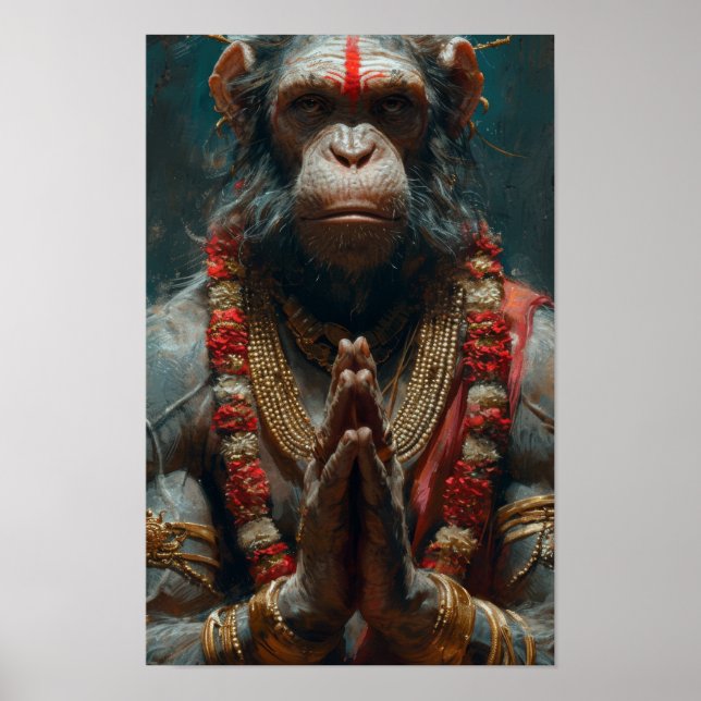 Hyperrealistiska mormor Storyliknande målning P Poster (Framsidan)
