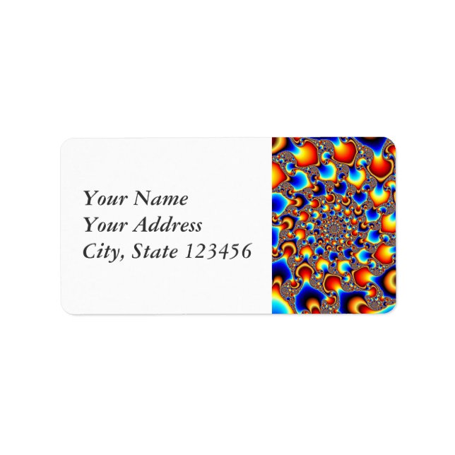 Hypn0syrran - fyrkantig teckning adressetikett (Framsidan)