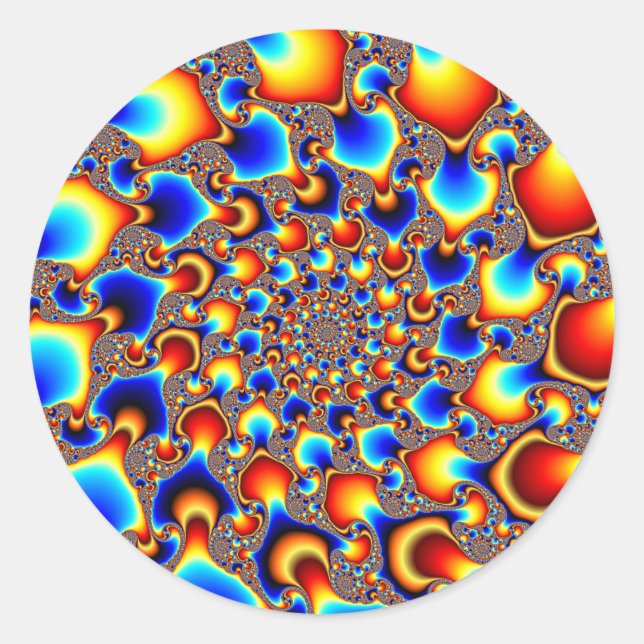 Hypn0syrran - fyrkantig teckning runt klistermärke (Framsida)