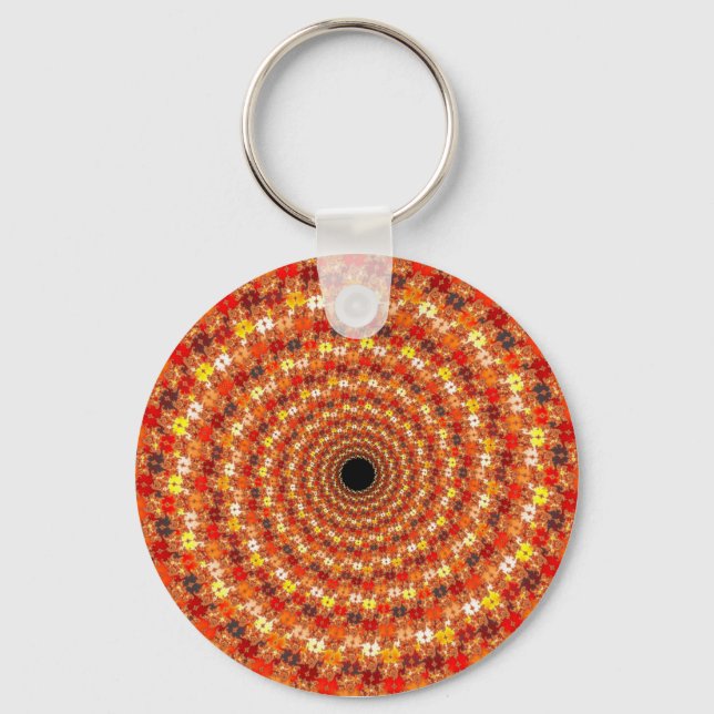 Hypno Orb - Fractal Keychain Nyckelring (Framsida)