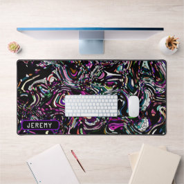 Hypnoc Swirl Energy in Lila Desk Mat