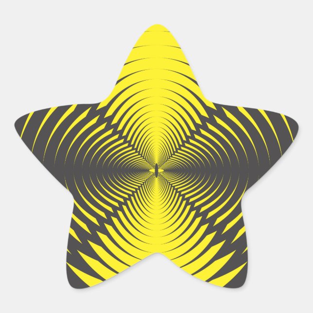 Hypnodisk Stjärnformat Klistermärke (Framsida)