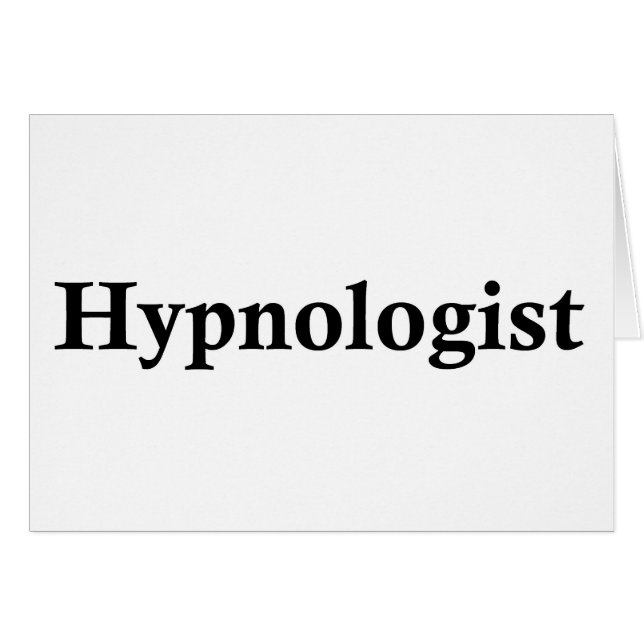 Hypnologist Hälsningskort (Framsidan Horizontal)