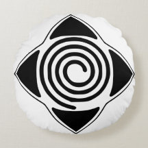 Hypnos överallt Logotyp Spiral Symbol Pillow