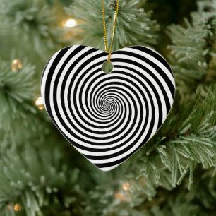 Hypnos Spiral Hjärtform Julgransprydnad Keramik