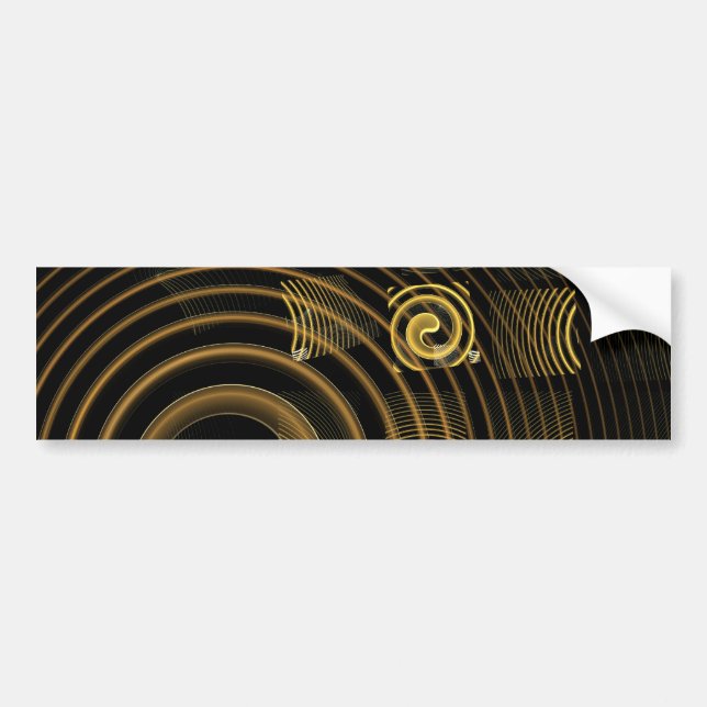 Hypnosis Abstrakt Art Bumper Sticker Bildekal (Framsidan)