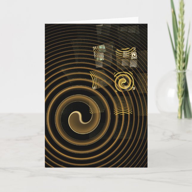Hypnosis Abstrakt Art Greeting Card Kort (Framsida)