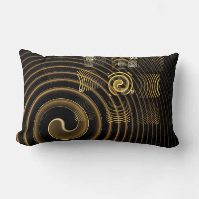 Hypnosis Abstrakt Art Lumbar Pillow Lumbarkudde (Framsida)