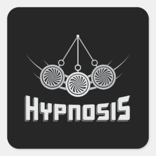 Hypnosis Hypnotic Best Hypnotist Hypnotizer Gift Fyrkantigt Klistermärke