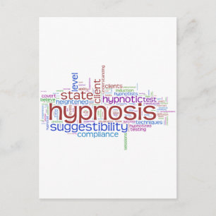 Hypnosis Ord Art Vykort