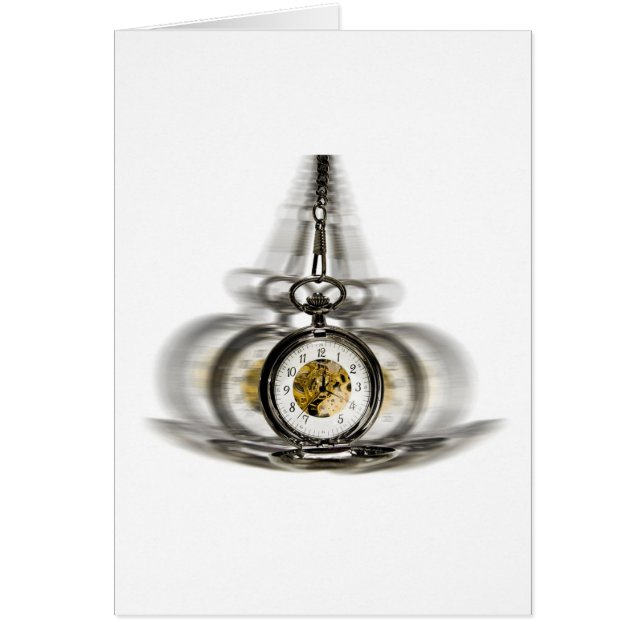Hypnosis Spinning Clock Hälsningskort (Framsidan)
