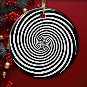 Hypnosis Spiral Julgransprydnad Keramik