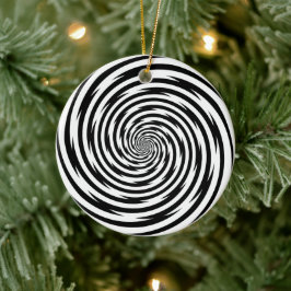Hypnosis Spiral Julgransprydnad Keramik