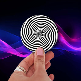 Hypnosis Spiral Mind Bender Stickers Runt Klistermärke