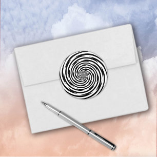 Hypnosis Spiral Sticker Runt Klistermärke