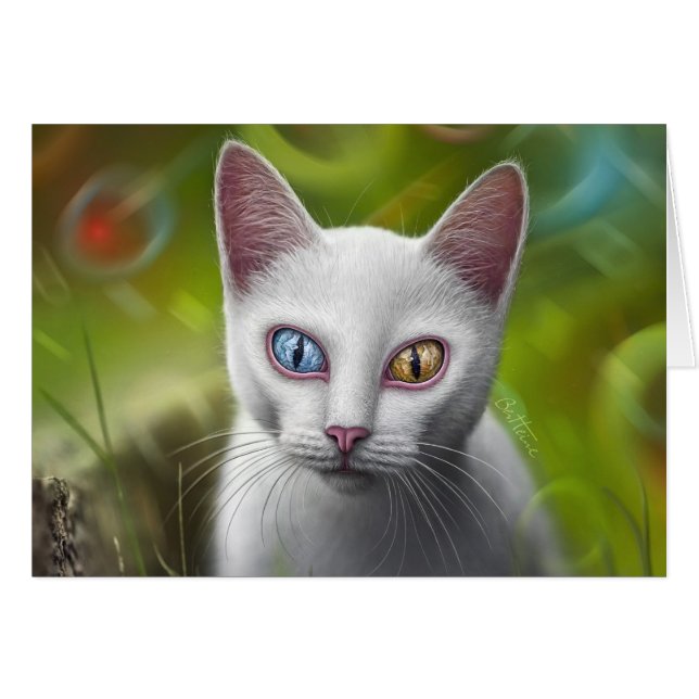 Hypnosis - Van Cat Hälsningskort (Framsidan Horizontal)