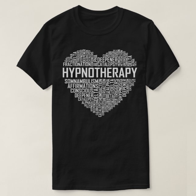 Hypnoterapi Heart T Shirt (Design framsida)