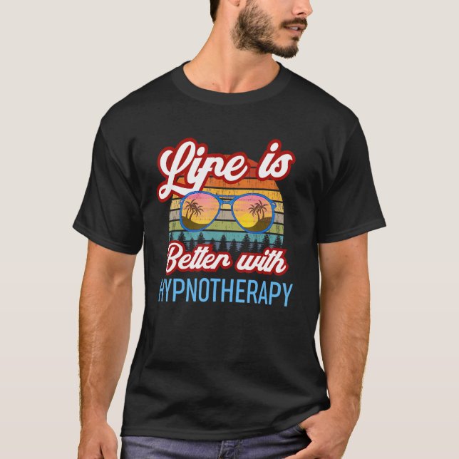 Hypnoterapi Vintage Sunset Hypnoterapi Teacher B T Shirt (Framsida)