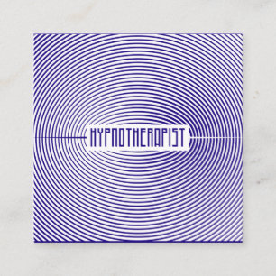 Hypnoterapist Hypnotist Modern Circle Mönster Fyrkantigt Visitkort