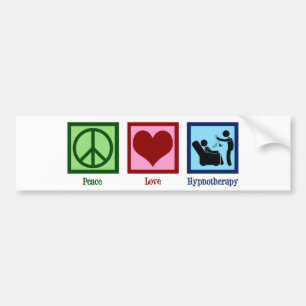Hypnoterapist Peace Kärlek Hypnoterapi Bildekal