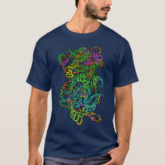 Hypnotic Amorphous Phantasmagoric Modern Groovy  T Shirt