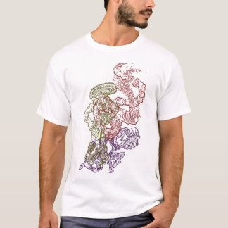 Hypnotic Amorphous Phantasmagoric Modern Groovy  T Shirt