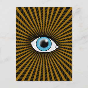 Hypnotic Blue Öga Vykort
