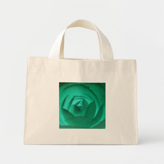 Hypnotic Camellia Flower Tote Bag Mini Tygkasse (Framsidan)
