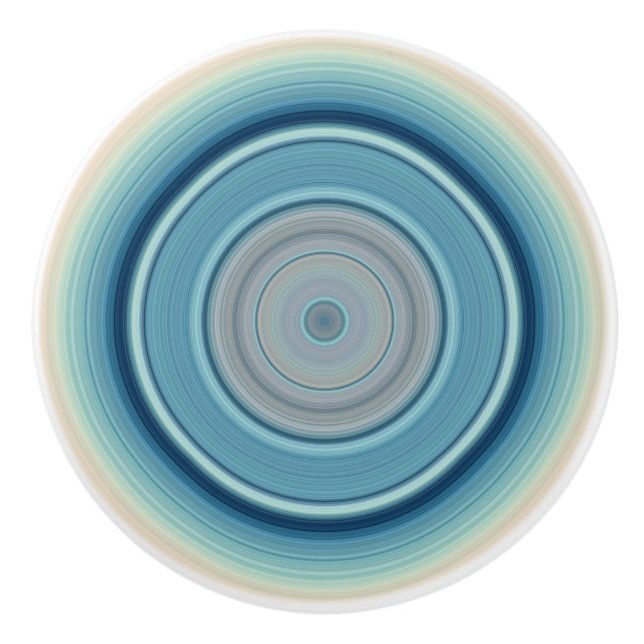 Hypnotic Circle Aqua off-White Knopp (Framsidan)