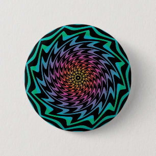 HYPNOTIC DISK Mesmerizing Neon Coola Zig Zag Spira Knapp