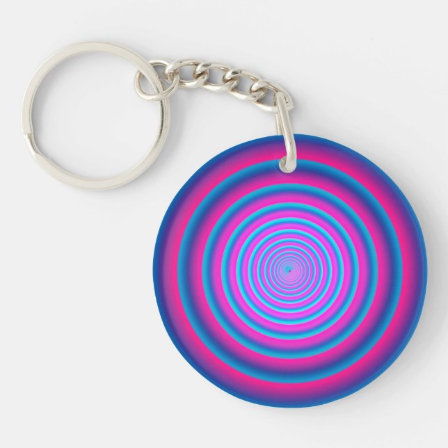 Hypnotic Fuzzy Lila Crazy Circular Vortex Disk (Framsidan)