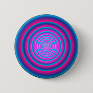 Hypnotic Fuzzy Lila Crazy Circular Vortex Disk Knapp